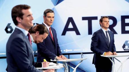 El debate de Atresmedia consigue más audiencia que el de RTVE