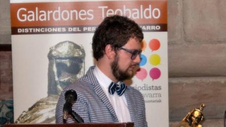 Mikel Arilla recibió en 2017 el Premio Teobaldo de periodismo