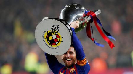 Messi hace al Barcelona campeón de Liga