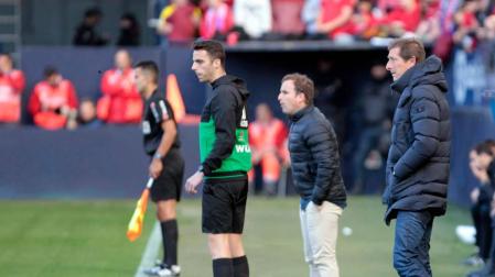 Las quejas de Ramis por el arbitraje en el Osasuna-Albacete