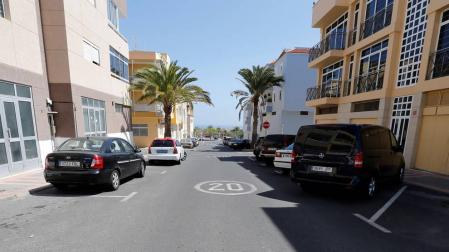 Calle en la que se produjo el apuñalamiento en San Bartolomé de Tirajana.