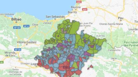 Solo en 27 municipios de Navarra se han conseguido mayorías absolutas