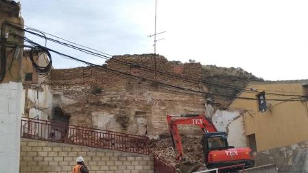 Lodosa lleva a cabo un nuevo derribo en el casco viejo