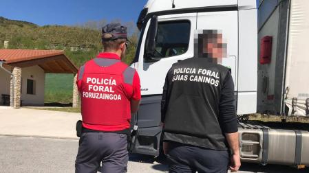 Denunciado un camionero en Ostiz tras dar positivo en anfetaminas y cannabis