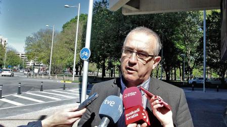 El candidato de Navarra Suma a la Alcaldía de Pamplona, Enrique Maya.