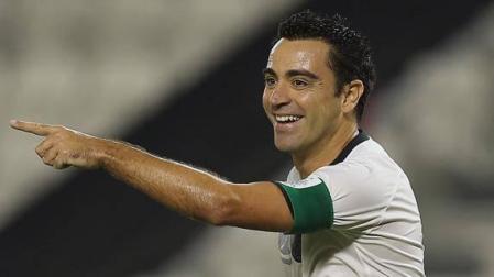Xavi Hernández, durante un partido.