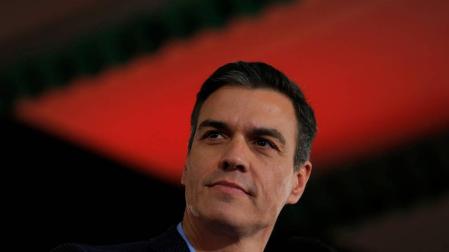 Pedro Sánchez, en un acto electoral.