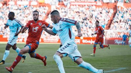 Un momento del partido que enfrentó a Albacete y Numancia