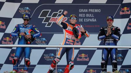 Márquez lidera el triplete español de MotoGP y es nuevo líder