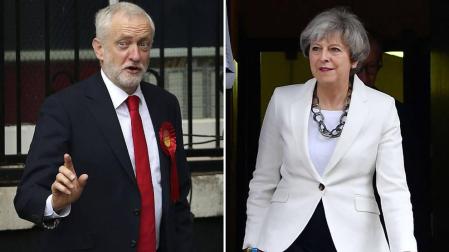 Theresa May y Jeremy Corbyn ya han depositado sus votos en Reino Unido