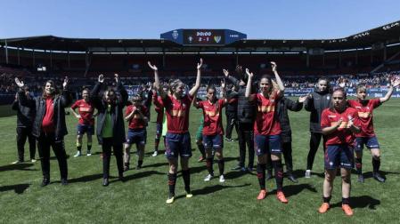 La afición, clave para alentar a un Osasuna Femenino al que le costó entrar en el partido