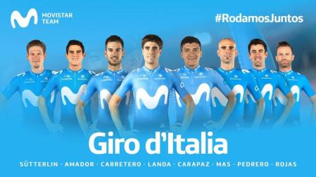 Mikel Landa lidera la selección del Movistar Team para el Giro