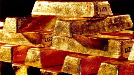 Lingotes de oro.