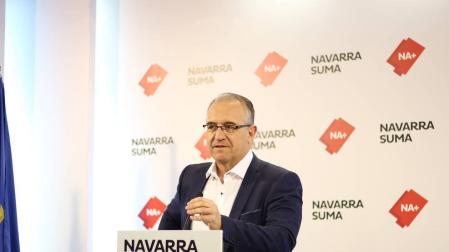 Enrique Maya, en la presentación del programa de Navarra Suma para Pamplona.