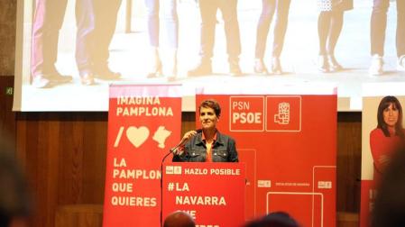 Las candidatas María Chivite y Maite Esporrín protagonizaron el acto de presentación de candidaturas a las elecciones autonómicas y municipales de 2019.
