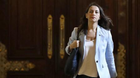 Inés Arrimadas, en el Parlament.