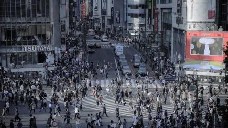 Una calle céntrica de Tokio.