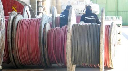 Desarticulada una red que robaba cobre, afincada en parte en Pamplona