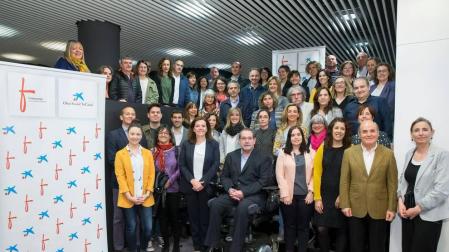Representantes de las entidades beneficiarias del programa 'Innov@social'