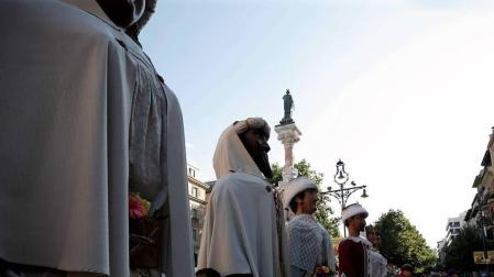 Recorrido del 6 de julio de 2018 de la Comparsa de Gigantes y Cabezudos de Pamplona