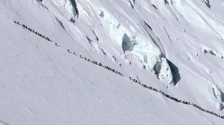 Turismo alpino en el Everest