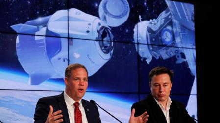 Presentación de la NASA del vuelo que llevará a los astronautas estadounidenses de nuevo al espacio.