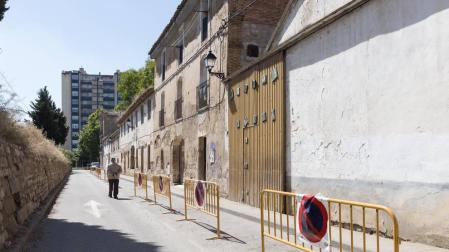 El Ayuntamiento de Tudela inicia las obras del futuro parking de la calle Terraplén