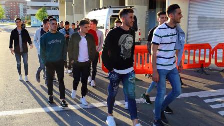 La plantilla de Osasuna se ha reunido en El Sadar para ver el Albacete-Granada