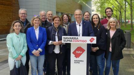Enrique Maya, en un acto electoral de Navarra Suma este martes