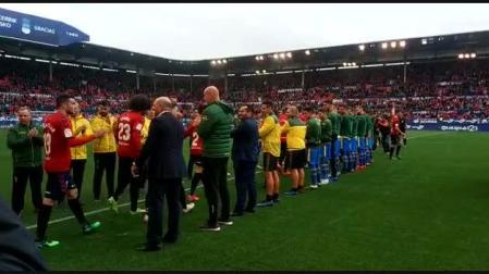 Pasillo de la UD Las Palmas a Osasuna (II)