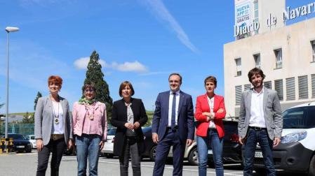 Todas las fotos de la llegada de los candidatos a la Presidencia de Navarra al debate organizado por Diario de Navarra
