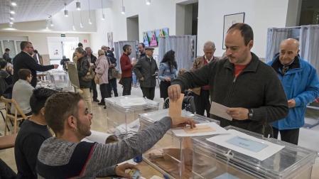 La participación en Navarra a las 18 horas es del 56,34%, 0,5 puntos más que en 2015
