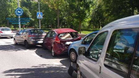 Dos choques múltiples en Pamplona en las últimas horas