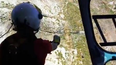 Rescatada una montañera tras sufrir una caída en San Donato