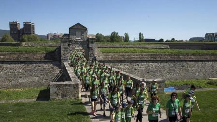 La VI marcha contra el cáncer reúne a 4.000 personas en Pamplona