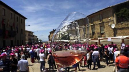 La conquista del vino rosado en San Martín de Unx