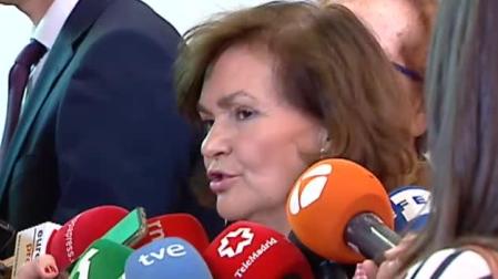 Carmen Calvo: "El PSOE tiene unos principios y unos límites a los que no llegamos"