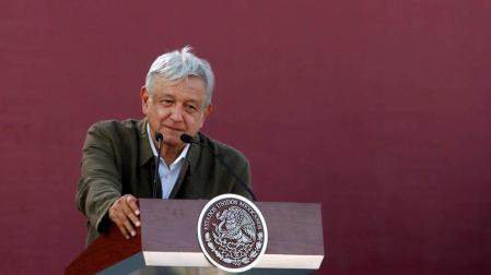 El presidente de México Andrés Manuel López Obrador.