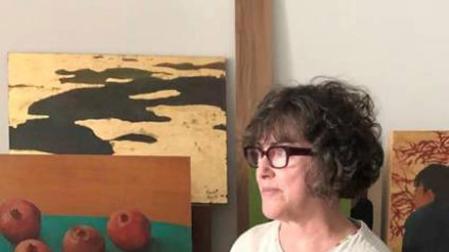 Carmen Pinart, en su estudio.