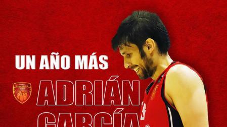Renovación del alero Adrián García con Basket Navarra