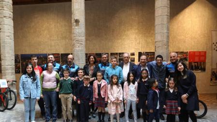 Los ganadores del certamen, en la entrega de premios.