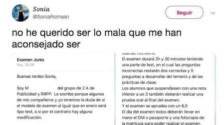 Más de 8.000 'me gusta': arrasa con su respuesta a un alumno