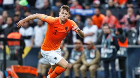 Matthijs de Ligt con la selección holandesa en la final de la UEFA Nations League