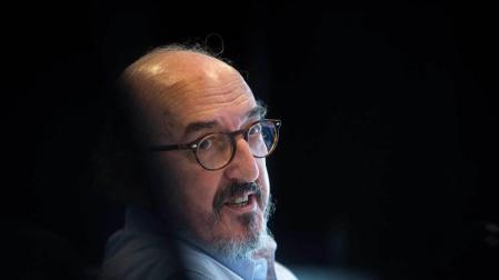 El empresario y socio-gestor de Mediapro, Jaume Roures, durante la entrevista que mantuvo con Efe.