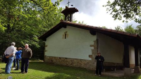 En una imagen de archivo, la ermita de San Adrián, de Etxarri Aranatz.
