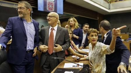 El PSN ultima un programa de gobierno que negociará con Geroa Bai, Podemos e I-E