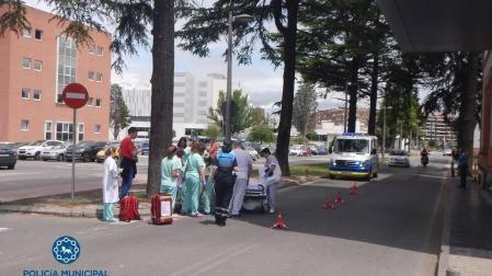 Atropellado un hombre de 72 años en el recinto de hospitales de Pamplona