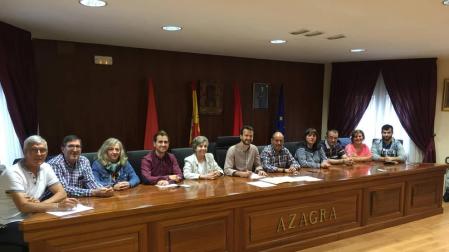 Imagen del pleno celebrado el pasado jueves en Azagra.