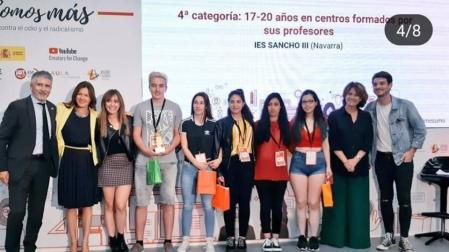El instituto de Tafalla Sancho El Mayor gana un concurso de cortometrajes