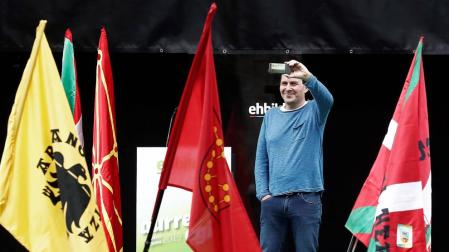 Otegi pide en Pamplona "un millón de votos para enfrentar a la derecha"